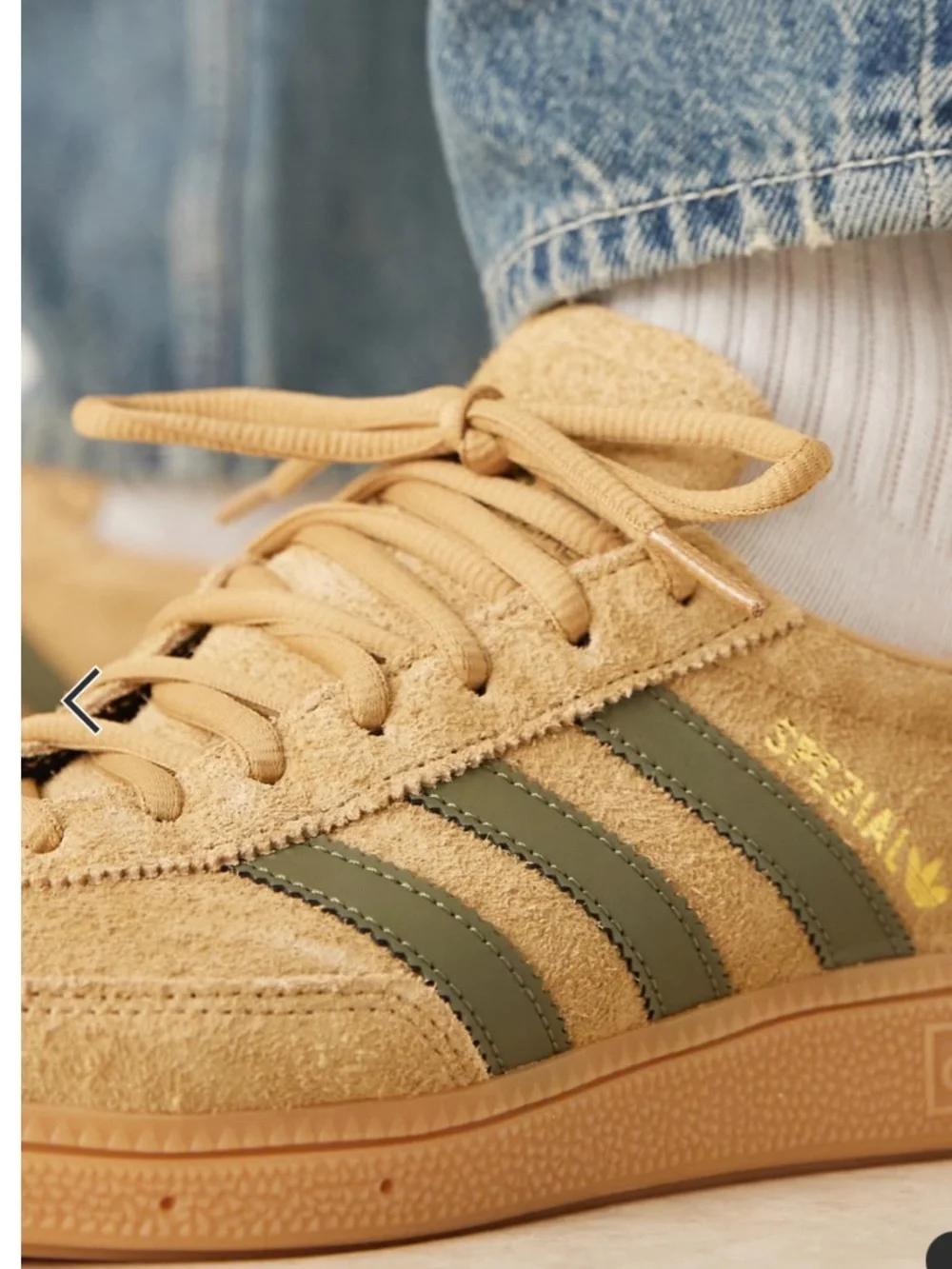 NWOT MEN'S SUEDE ADIDAS SPEZIAL OLIVE/BEIGE *RARE COLORWAY*
